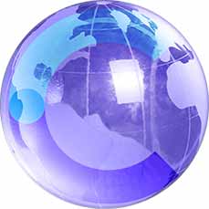 blue globe